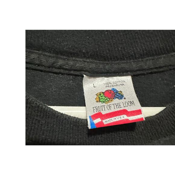 Vintage 90s New York Shirt Large Central Park Twin Towers Skyline Embroidered - Picture 3 of 6